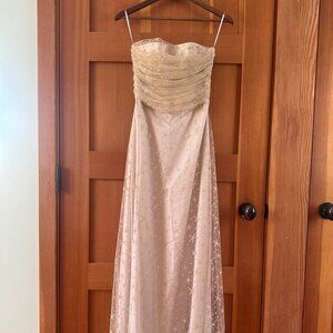 Anthropologie Joanna August BHLDN Brenda Glitter Star Tulle Maxi Dress 2